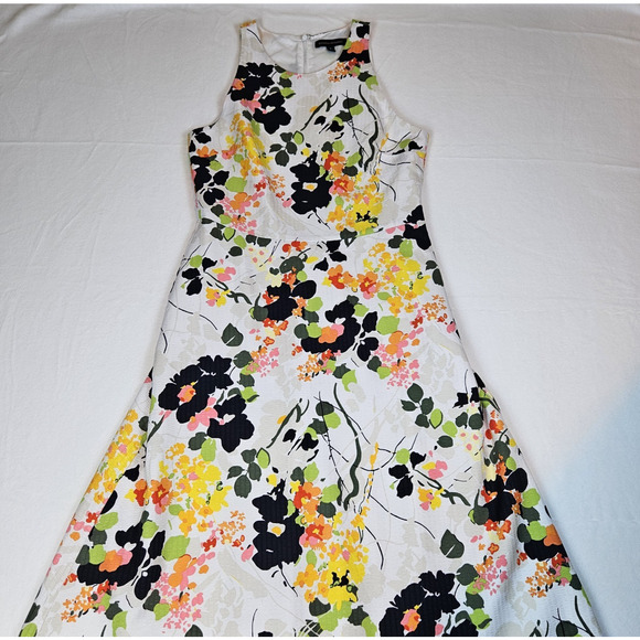 Banana Republic Floral Maxi Dress Sleeveless Silky Garden Party Long Art Size 6 - Picture 12 of 16